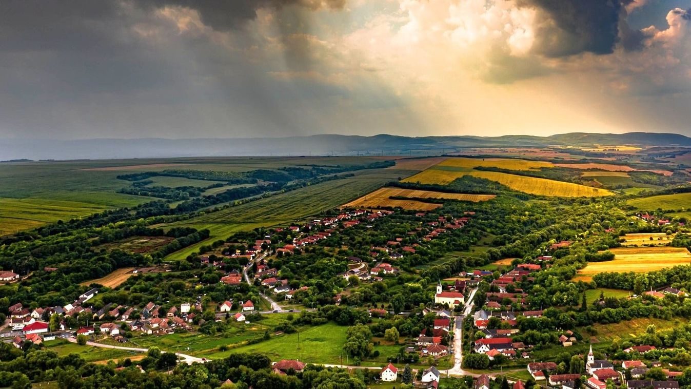 A térség madártávlatból